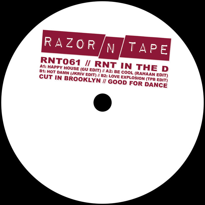 GLENN UNDERGROUND - RNT In The D - Razor-N-Tape - RNT061 - 12" Vinyl - Disco, House, Edits