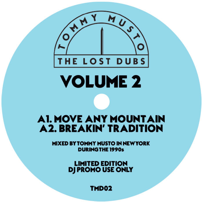 Tommy Musto - The Lost Dubs - Vol 2 - LOSTDUBS  - TMD02  - 12