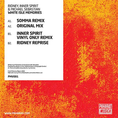 Ridney / Inner Spirit / Micheal Sebastian White Isle Memories - PAHARAS MUSICA  - 12