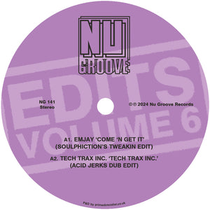 Nu Groove Edits, Vol. 6  - Emjay / Tech Trax Inc / Dee Gorgeous / N.Y. House'n Authority  - Nu Groove - 12" Vinyl  - NG141 - House