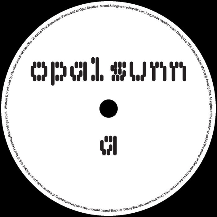 Opal Sunn - Liquid - Test Pressing Recordings - TPR009 - Deep House, Dub, Ambient