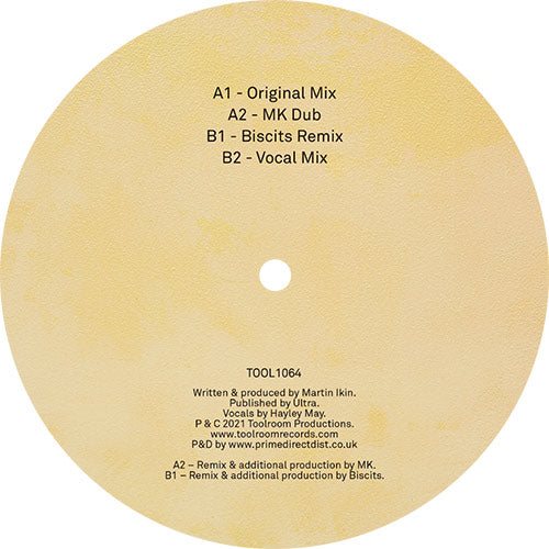 Martin Ikin Featuring Hayley May - How I Feel (Remixes)  - TOOLROOM RECORDS - TOOL1064 - 12" Vinyl