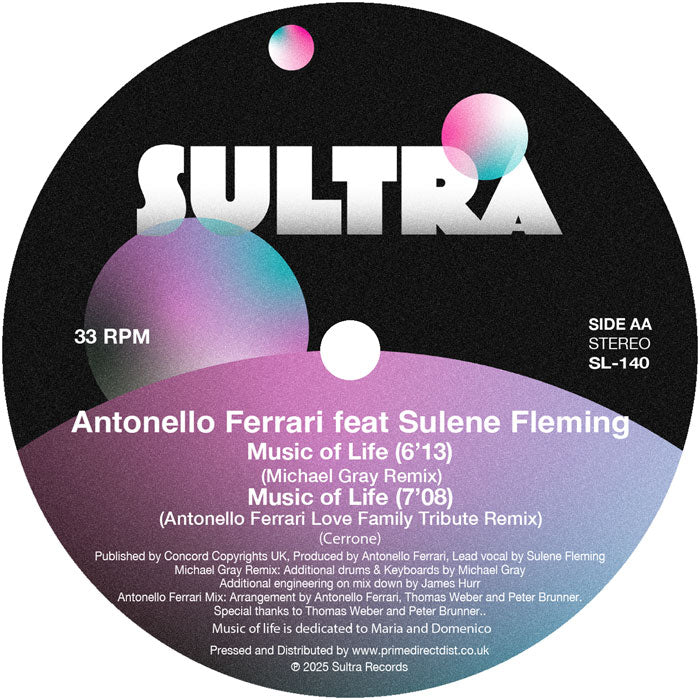 Michael Gray - Season High / Music of Life - Remixes - Sultra Records - SL140 - House, Nu Disco, Soulful