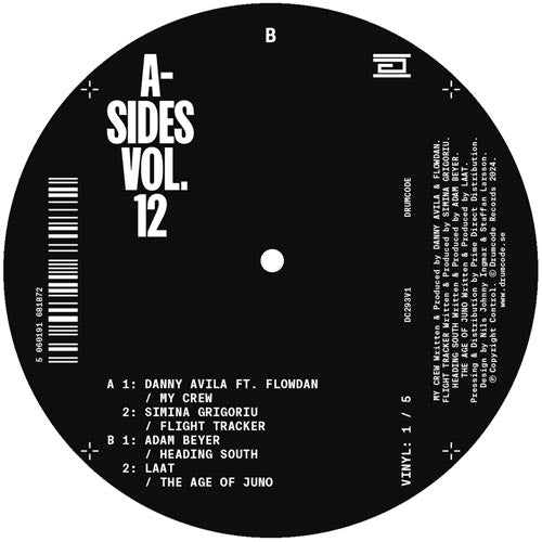 A-Sides Vol. 12 - Part 1 - Danny Avila ft. Flowdan – My Crew  - DRUMCODE  - DC293V1   - 12