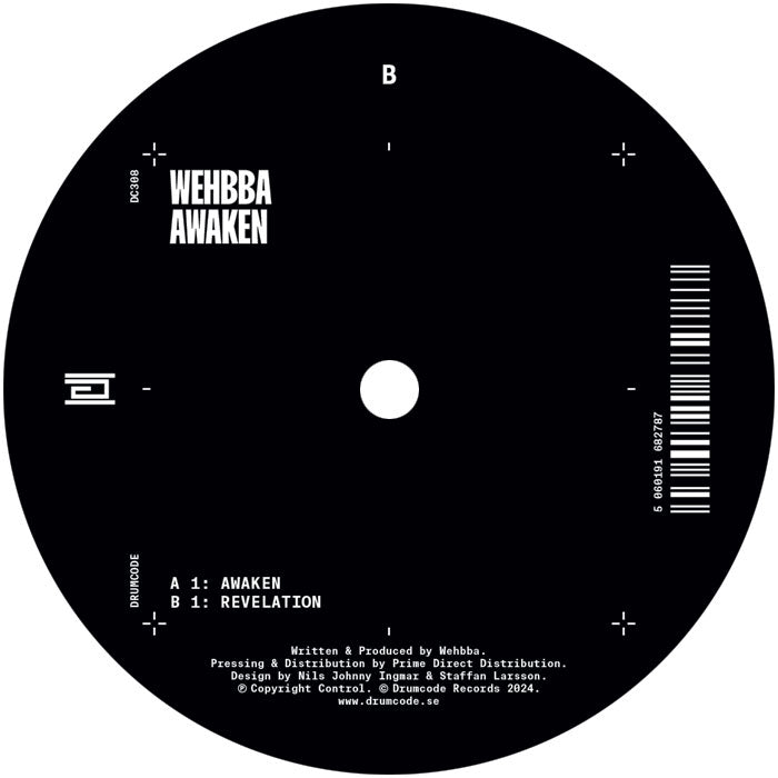 Wehbba - Awaken  - DRUMCODE - DC308 - 12" Vinyl - Techno