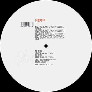 Gabriels - Love And Hate In a Different Time (X-Press 2 & Kerri Chandler Remixes) ATLAS - 12" Vinyl  - House