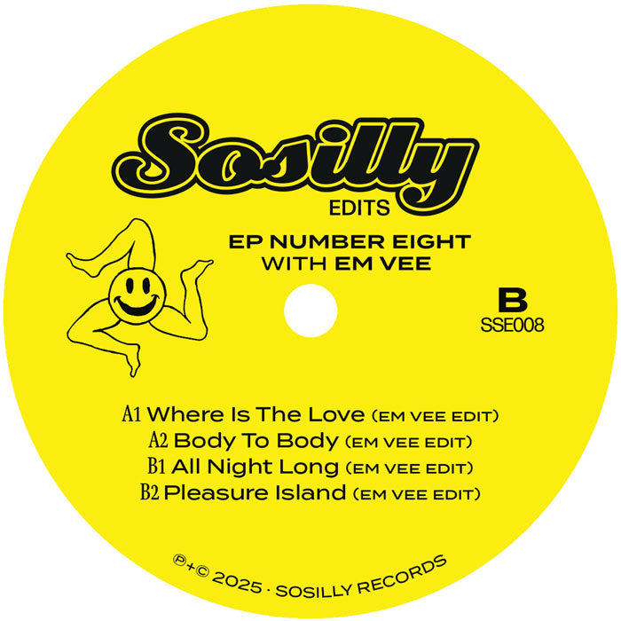 Em Vee - EP Number Eight - Sosilly Edits - SSE008 - 12" Vinyl - Disco