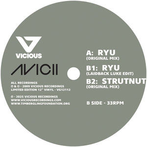 Avicii - Ryu / Strutnut - Vicious - VG12112 - 12" Vinyl - House, Electronica