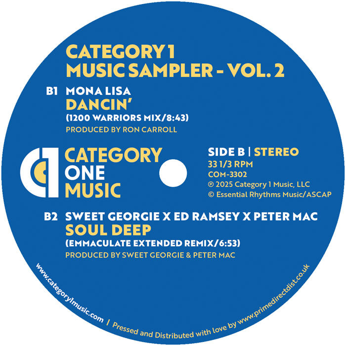 Terry Dexter - Category 1 Music Sampler - Vol. 2 - Category 1 - COM3302 - House, Soulful