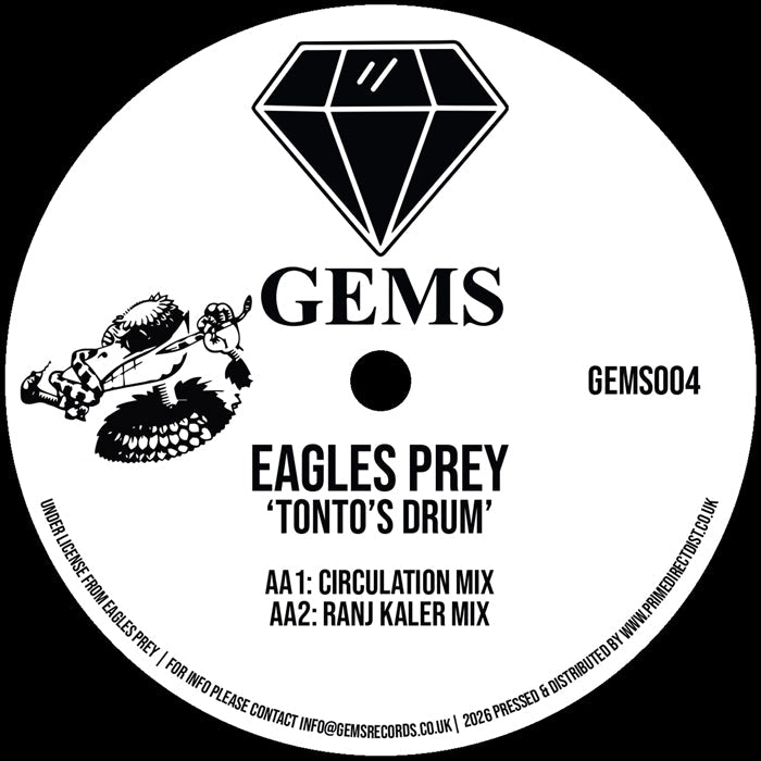 Eagles Prey - Tonto’s Drum - GEMS - GEMS004 - 12" Vinyl - House, Progressive House