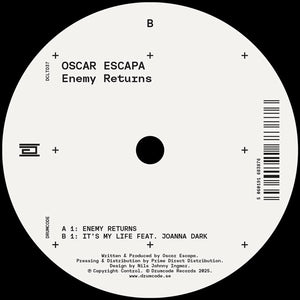 Oscar Escapa - Enemy Returns - Drumcode - DCLTD37 - 12" Vinyl - Techno