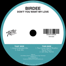 Load image into Gallery viewer, Birdee - TINTED RECORDS - Don’t You Want My Love - TINTV009 - 12&quot; Vinyl - House/Nu Disco