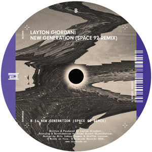 Layton Giordani  - Freaks At Night / New Generation (Space 92 Remix) - DRUMCODE - DC306V - 12" Vinyl - Techno