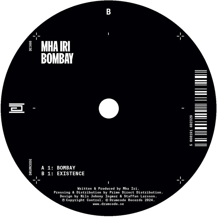 Mha Iri - Bombay   - DRUMCODE  - DC300   - 12" Vinyl - Techno