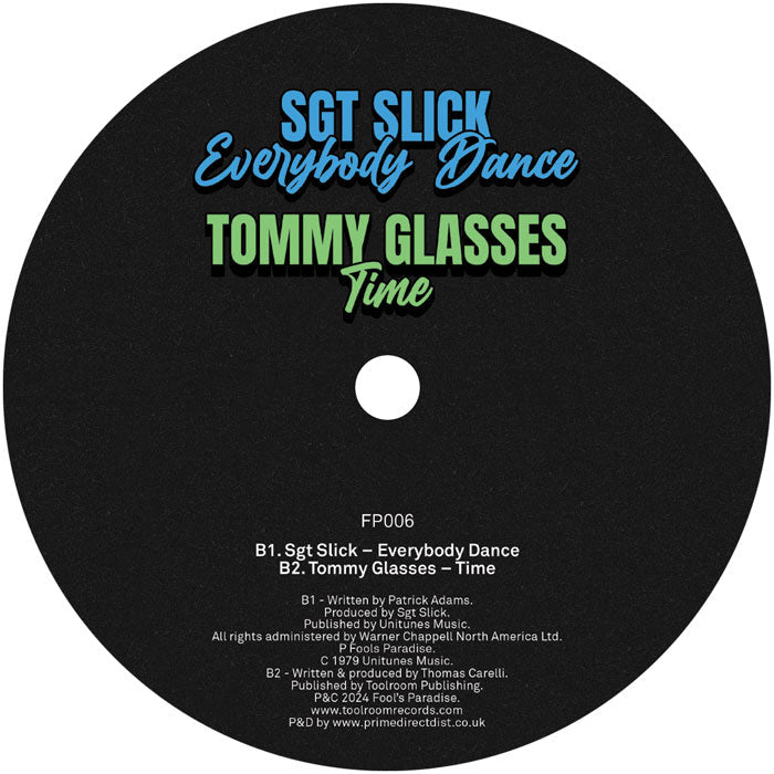 Jay Vegas, Tenacious, Sgt Slick - Fool’s Paradise Sampler Vol. 5 - Fool’s Paradise - FP006 - 12" Vinyl - House, Disco