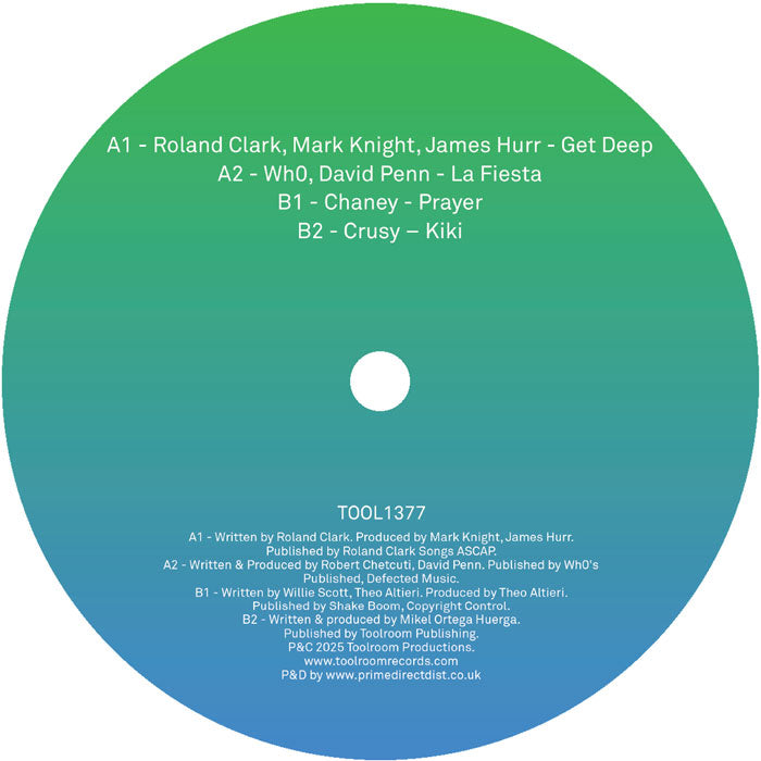Roland Clark - Toolroom Sampler Vol. 20 - Toolroom Records - TOOL1377 - House, Deep Tech - 12" Vinyl