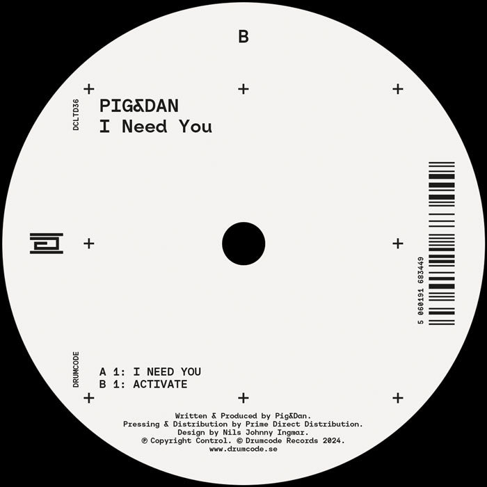 Pig&Dan - I Need You - Drumcode - DCLTD36 - 12" Vinyl - Techno