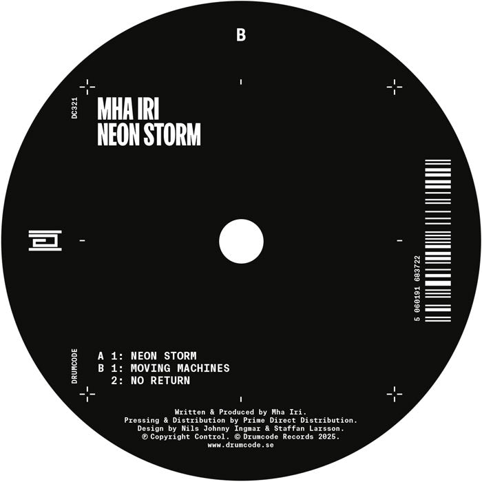 Mha Iri - Neon Storm - Drumcode - DC321 - Techno - 12" Vinyl