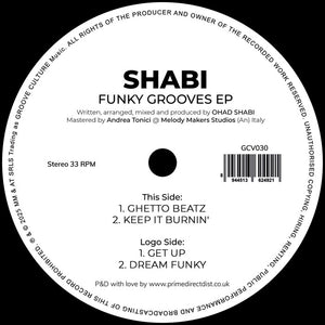 Shabi - Funky Grooves EP - Groove Culture - GCV030 - 12" Vinyl - House, Nu Disco