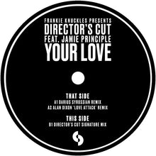 Load image into Gallery viewer, Frankie Knuckles Pres. Director's Cut - Your Love - SoSure Music - SSMDC007T - House, Deep House