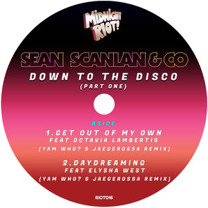 Sean Scanlan & Co - RIOT RECORDS - Down To The Disco - Part one - RIOT016 - 12" Vinyl - Nu Disco/House