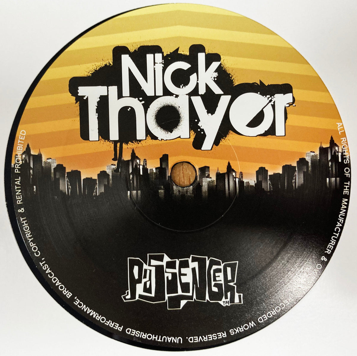 Nick Thayer – The Pressure Point / I Can't Sleep At Night - Passenger Records - Pasa046-  12" Vinyl (2008 original press)