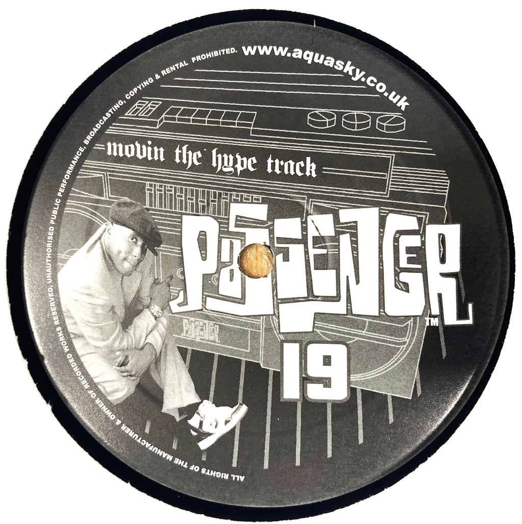 Aquasky vs. Crash Berlin  - Movin' The Hype Track  - Passenger Records - Pasa019 -  12" Vinyl (2004 original press)