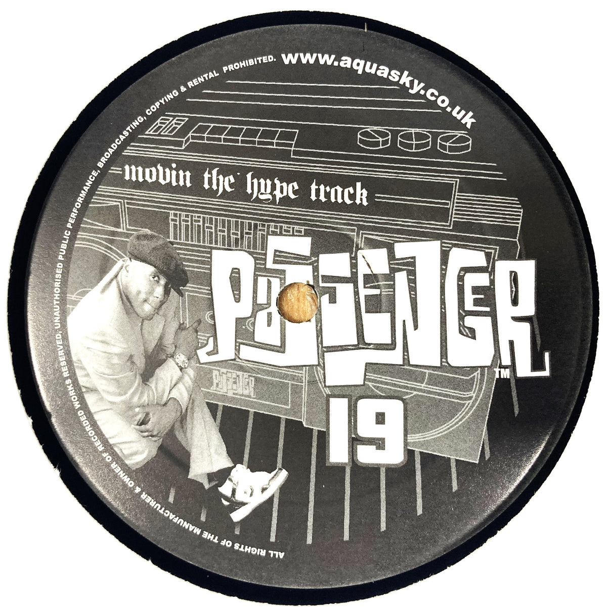 Aquasky vs. Crash Berlin  - Movin' The Hype Track  - Passenger Records - Pasa019 -  12" Vinyl (2004 original press)