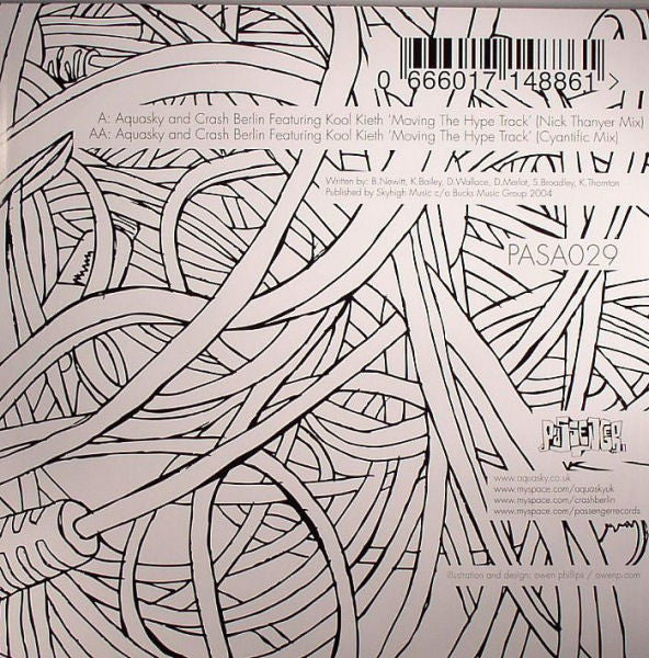 AQUASKY / CRASH BERLIN feat KOOL KEITH - Passenger Records - Pasa029 - 12" Vinyl