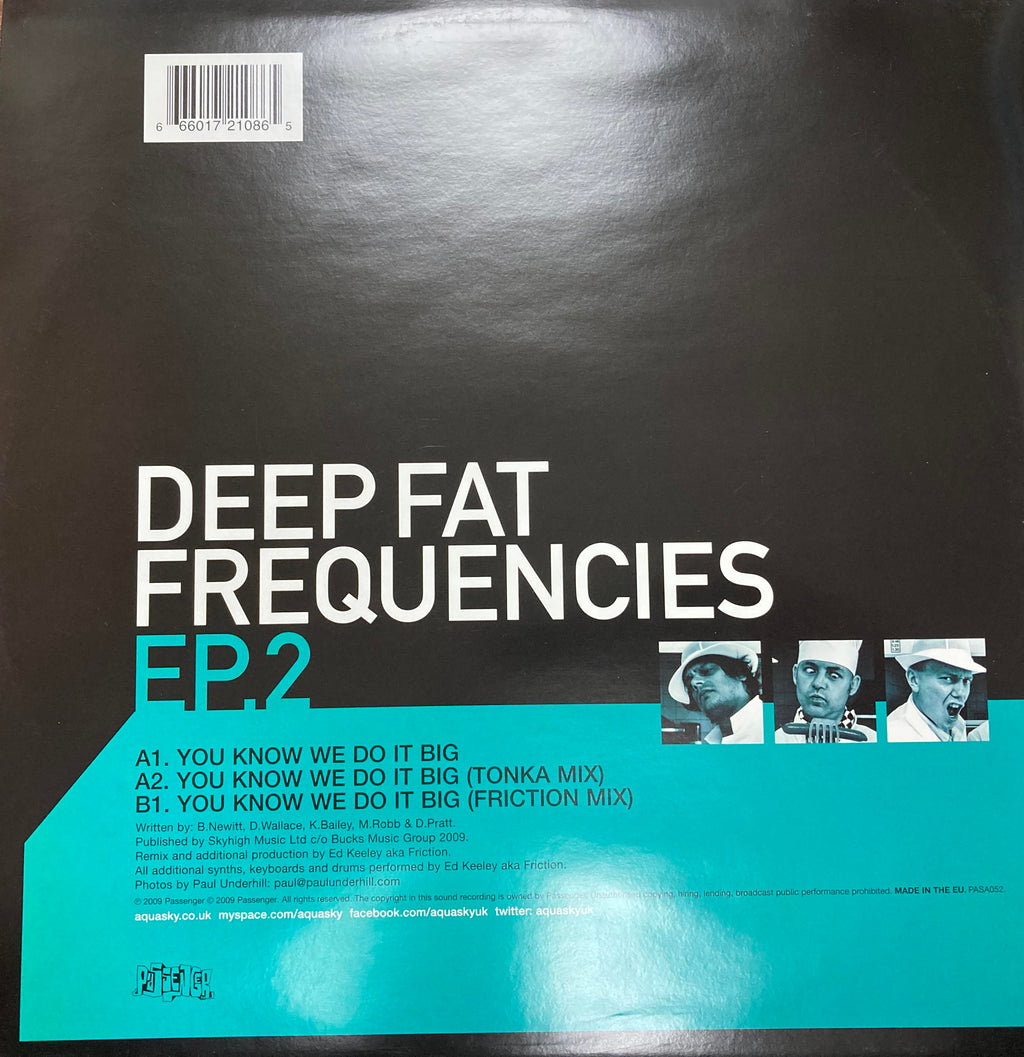 AQUASKY / SLIPZ N DAPZ - Deep Fat Frequencies EP 2. inc Friction Remix - Passenger Records - Pasa052 - 12" Vinyl (2009 original press)
