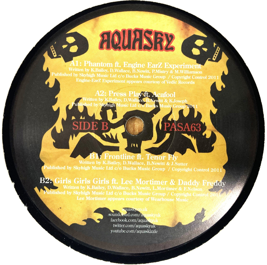 Aquasky – Raise The Devil EP 2 - Passenger Records - Pasa063 - 12" Vinyl (2011 original press)