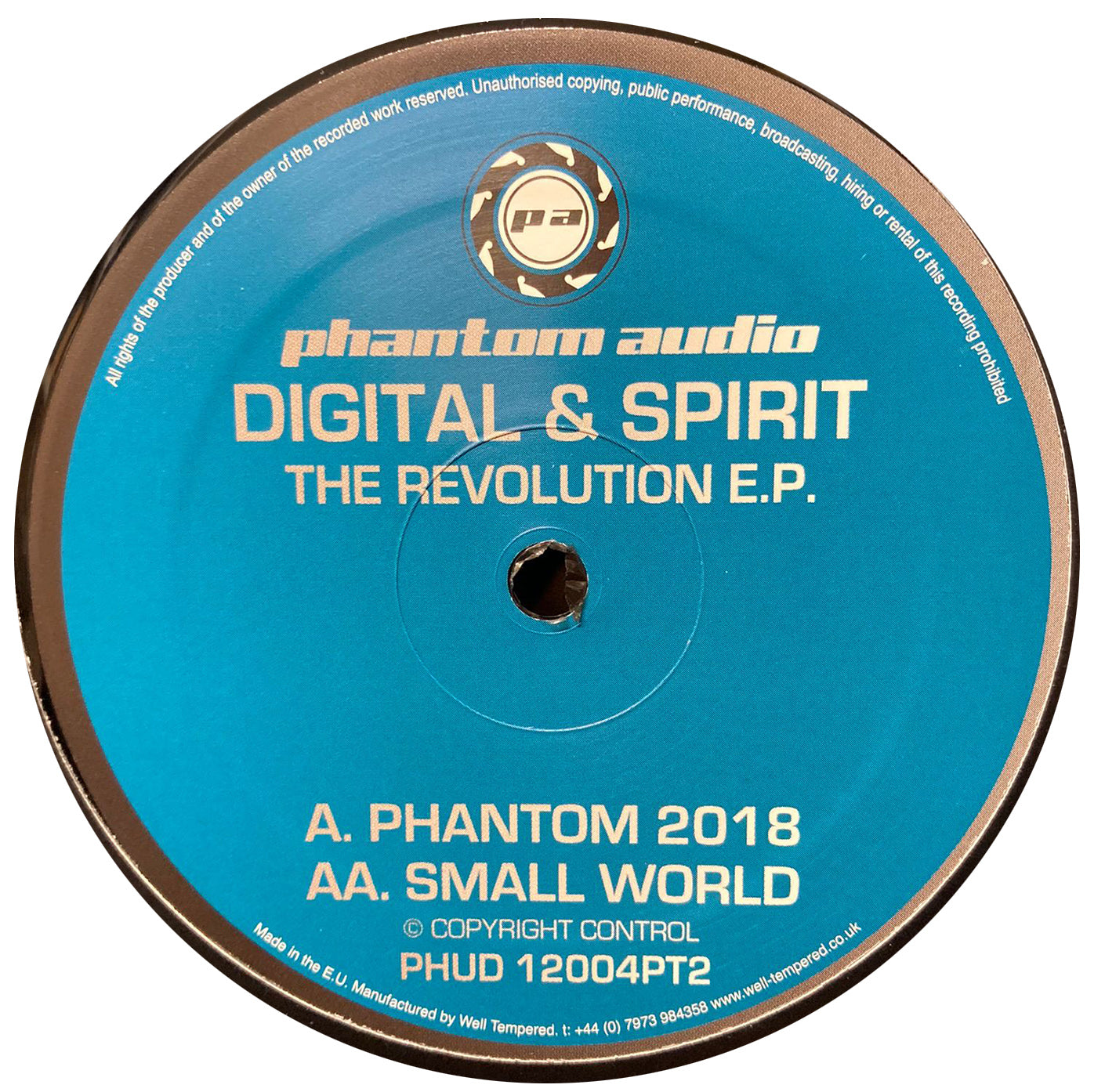 Digital & Spirit – The Revolution E.P. (Part 2) - Phantom Audio – PHUD12004PT2 - 12" Vinyl