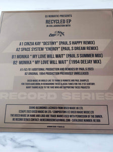 Dj Numatic presents - The Recycled EP - Cinzia Kay – Destiny (Paul.S Happy Remix) - R.E Records – RE006 - 12" Vinyl