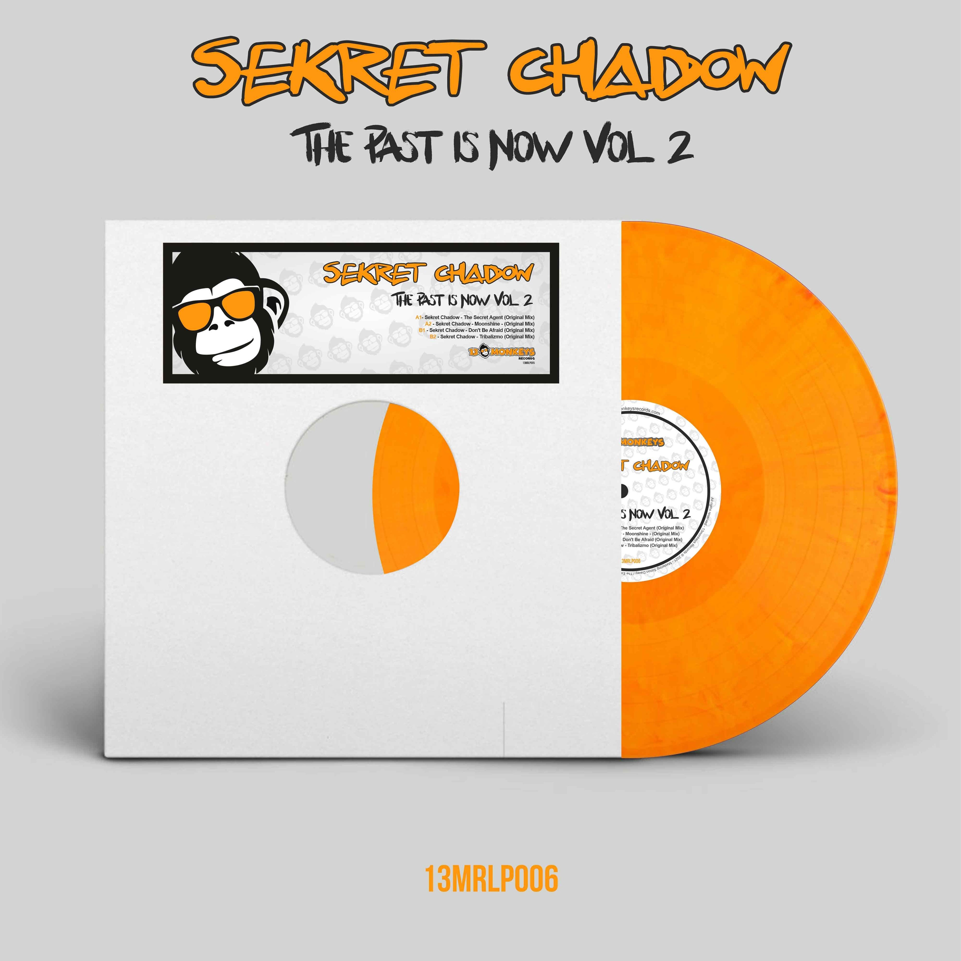 13Monkeys Records - Sekret Chadow - The Past Is Now Vol.2 - 4 track 12" - 13MRLP006 - Yellow or Black vinyl