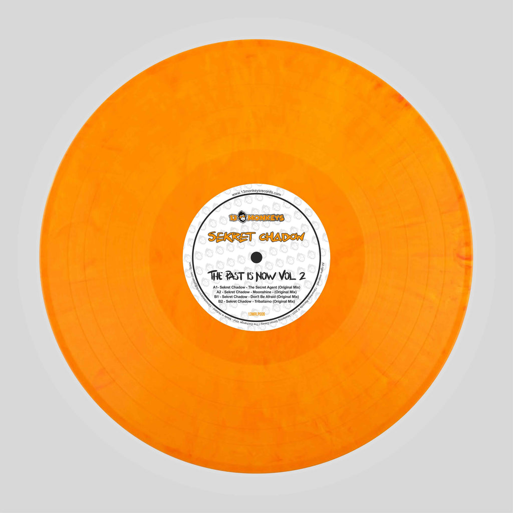 13Monkeys Records - Sekret Chadow - The Past Is Now Vol.2 - 4 track 12" - 13MRLP006 - Yellow or Black vinyl