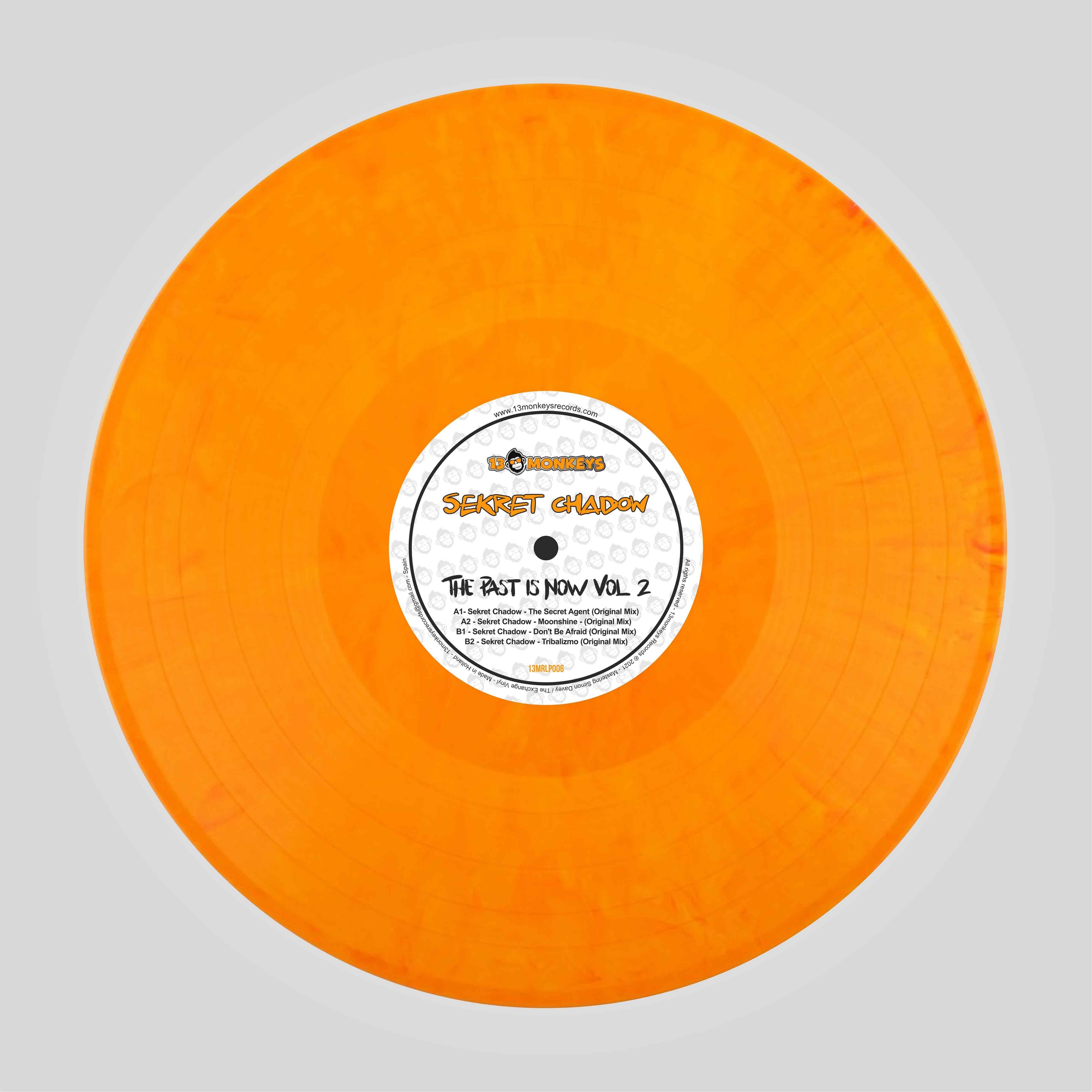 13Monkeys Records - Sekret Chadow - The Past Is Now Vol.2 - 4 track 12" - 13MRLP006 - Yellow or Black vinyl