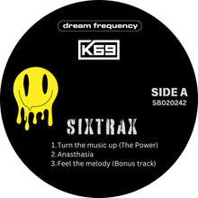 Load image into Gallery viewer, K69 &amp; Dream Frequency - SixTrax - Sublime Recordings - 12&quot; blue &amp; white vinyl - SB20242