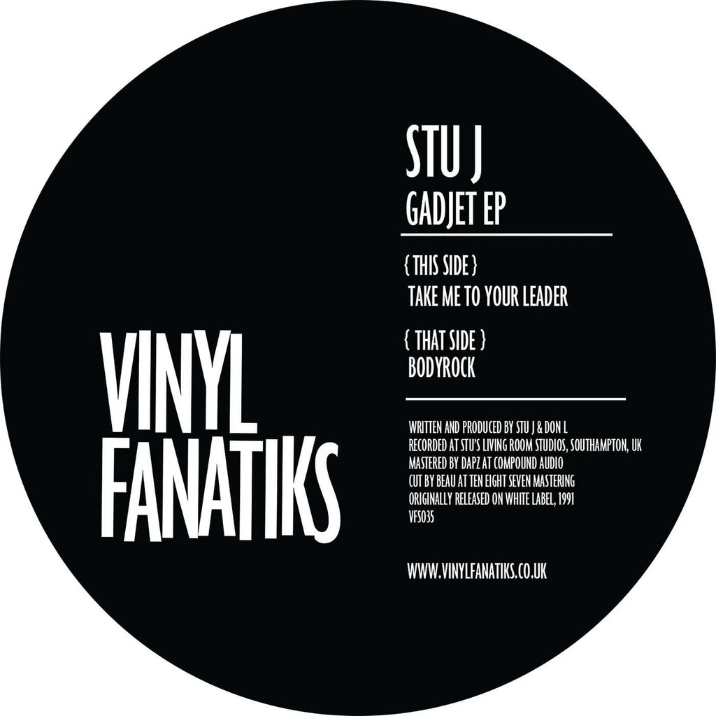 Stu J - Take Me To Your Leader / Bodyrock - Vinyl Fanatiks - VFS035 - 12" Smoked Green Vinyl - Vinyl -  Very Good Plus (VG+)