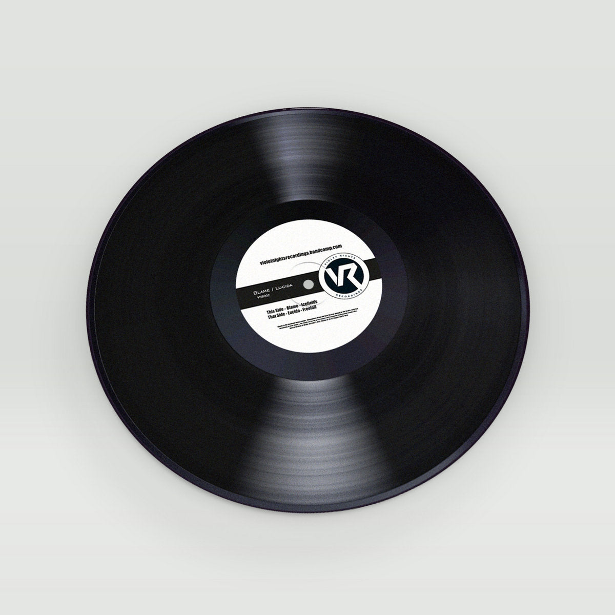 Blame - Icefields - Lucida - Freefall - Violet Nights Recordings  VNR002B - 12" BLACK vinyl