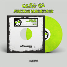 Load image into Gallery viewer, 13 Monkeys Records -  CASE 82 – POSITIVE VIBRATIONS - 4 track 12&quot; (12″ PSYCHEDELIC GREEN Vinyl) - 13MRLP008