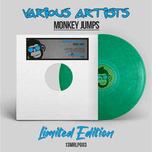 13Monkeys Records - Monkey Jumps EP - Sekret Chadow/Adam Vyt/Case 82 -12" Marble Green Coloured Vinyl - 4 track 12" vinyl - 13MRLP003