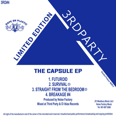 3rd Party - Noise Factory - The Capsule EP - Futroid - Kemet - 3RD004 - 12