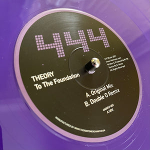 Theory - To The Foundation (Incl Double O Remix) - 12" Purple Vinyl - 444 Music