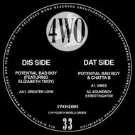 Potential Badboy & Chatta B - 4th World Order (Special Edition 01) Vibes/Greater Love ft Elizabeth Troy- Kemet - 4WOSE001 - 12