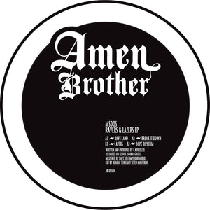MsDos - Ravers & Lazers EP – AB-VFS014 - Amen Brother - 12" Vinyl
