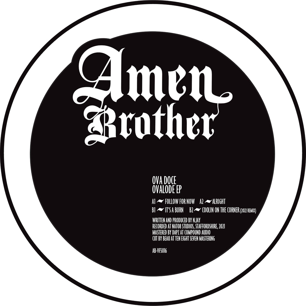 Ova Doce - Ova Lode EP – AB-VFS016 - Amen Brother - 12