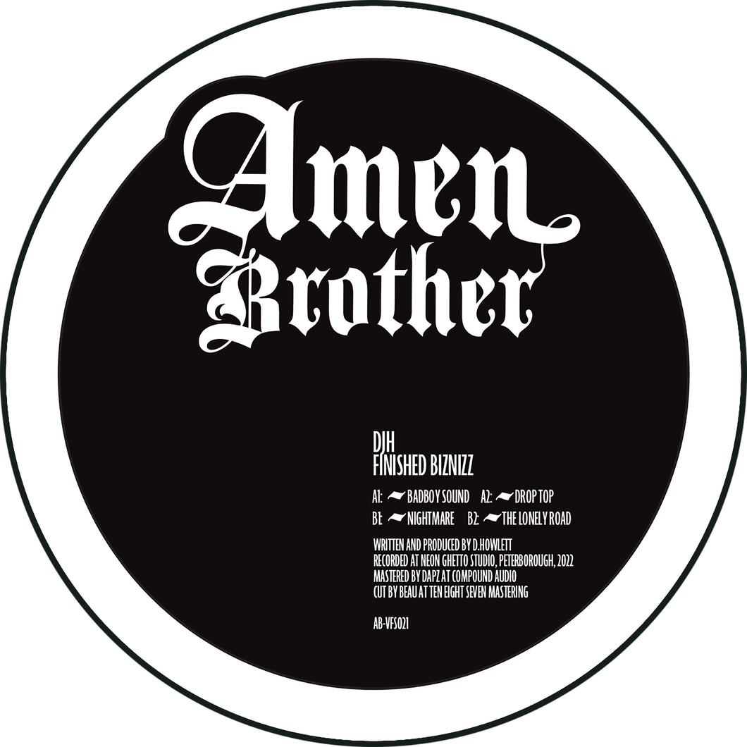 DJ H – Finished Biznizz EP - Amen Brother - 12