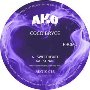 Coco Bryce - Sweetheart / Sonar- AKO Beatz - AKO10 013- Black Vinyl ltd 10"