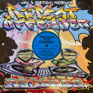 Repeat Offender Records -  No Remorse E.P.  . - Wiseman/Wax/Dj Rave in Peace - ASBO009 - 12" vinyl