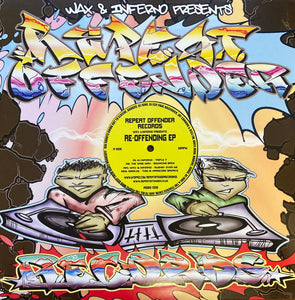Repeat Offender Records -  Repeat Offending EP  . - Wiseman/DJ Inferno/Darkus/Wax - ASBO008 - 12" vinyl